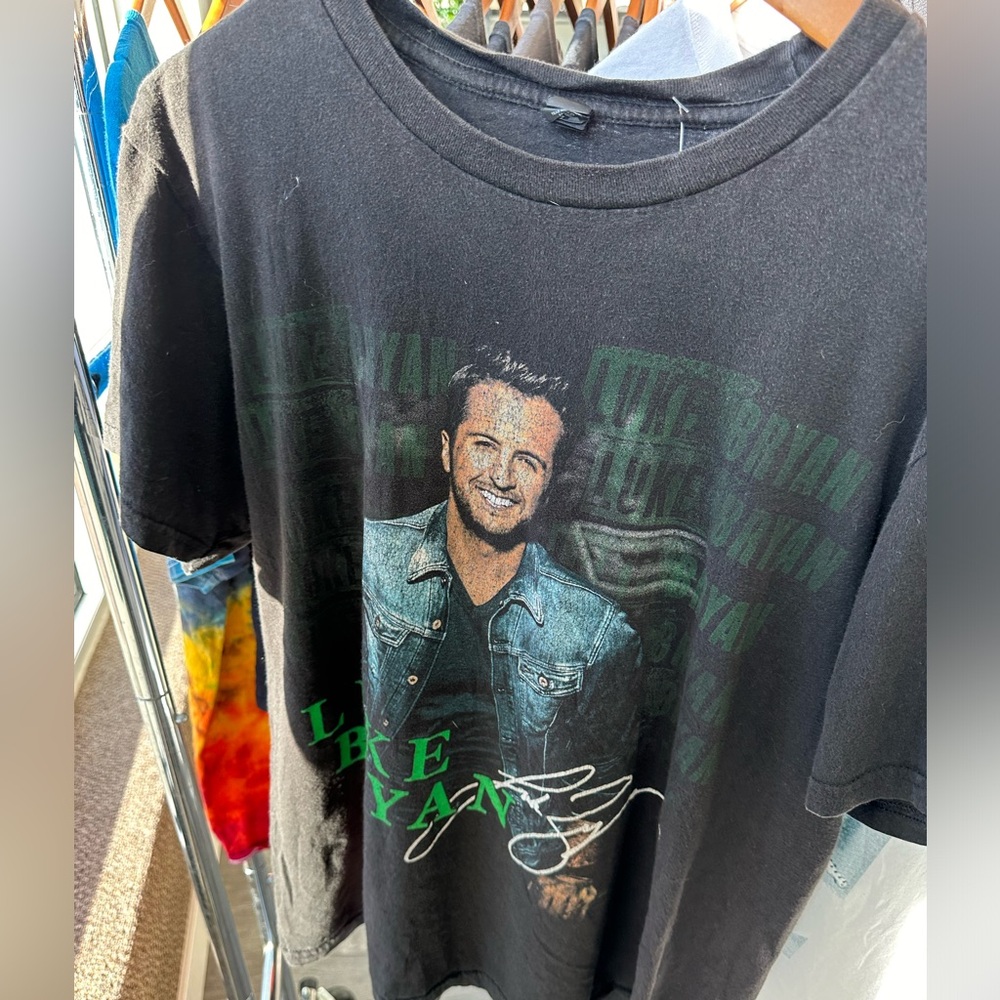 Luke Bryan Black Graphic T-Shirt